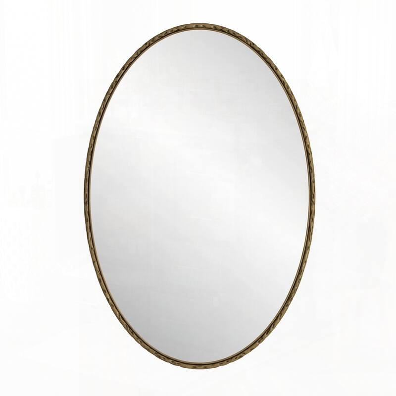 Iron Art Oval Retro Mirror, Antique Effect