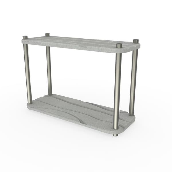 slide 2 of 11, LuxeStone Two Layer Diatomite Bathrooms and Kitchens Quick Drying Organizer&Storage Tray - Gray - 11" 11" - Gray