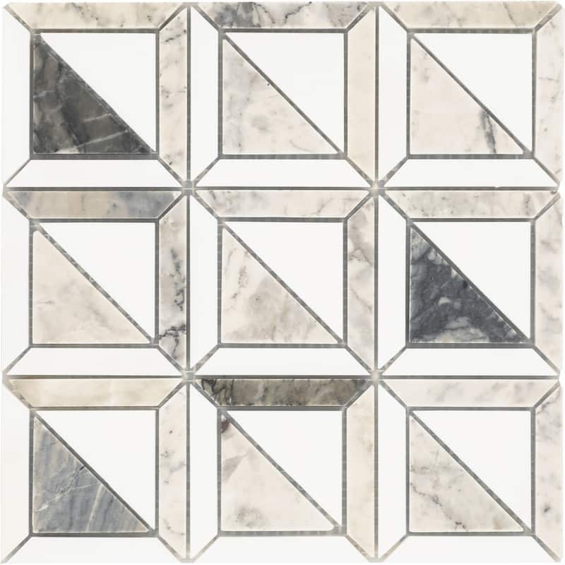 Daltile Gamma Natural Stone Window Wall and Floor Mosaic Tile (Set of 10)