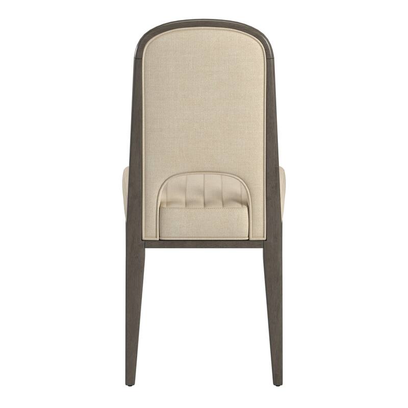 Harstad 42"-60" Extendable Round Dining Set with Channel Stitching Upholstered Chairs by iNSPIRE Q Modern