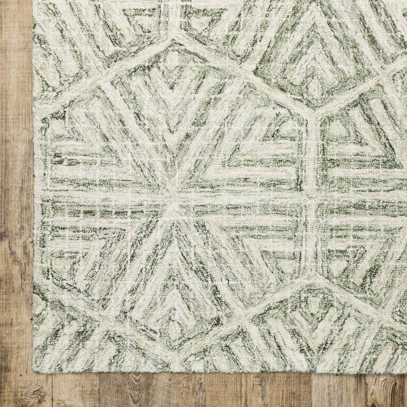 HomeRootsGeometric Transitional Rectangle Area Rug
