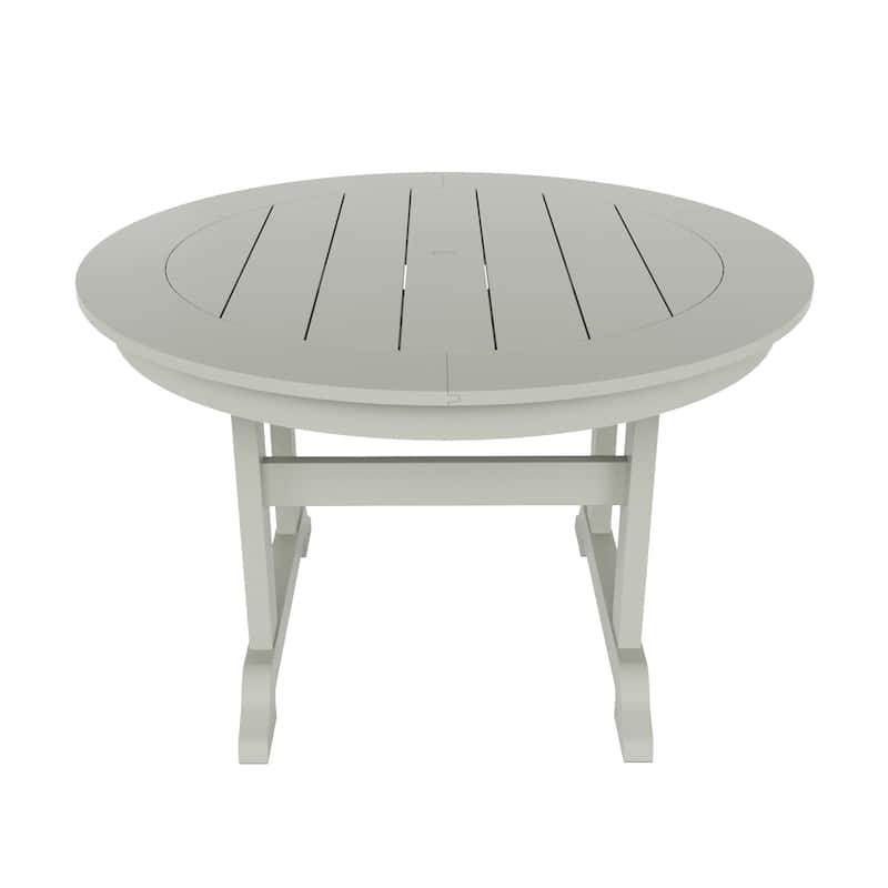 Shoreside 5-Piece Square Poly Eco-Friendly All Weather Outdoor Dining Set with Armchairs