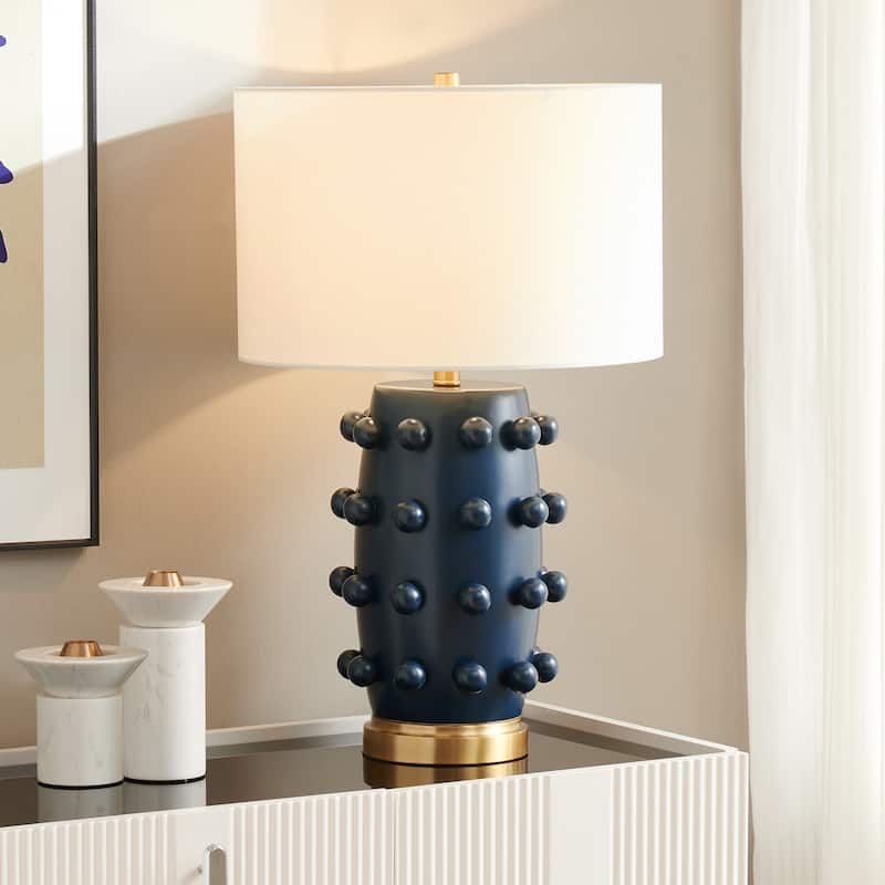 Farrington 26" Tall Ceramic Table Lamp with Fabric Shade