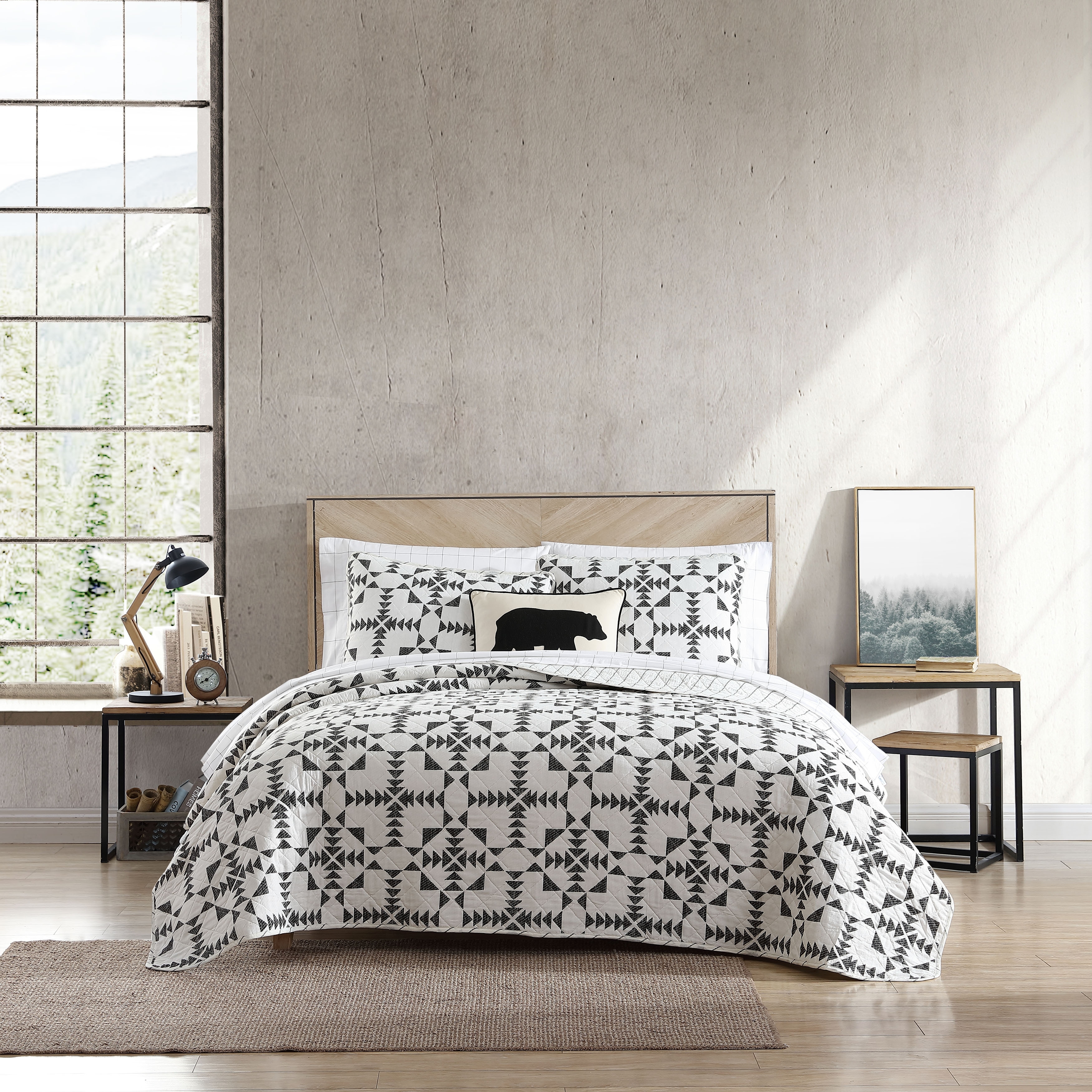 Buy Donna Sharp Full/Queen Bedding Set - 3 Piece - Forest Weave Lodge Quilt  Set with Full/Queen Quilt and Two Standard Pillow Shams - Fits Queen Size  and Full Size Beds 