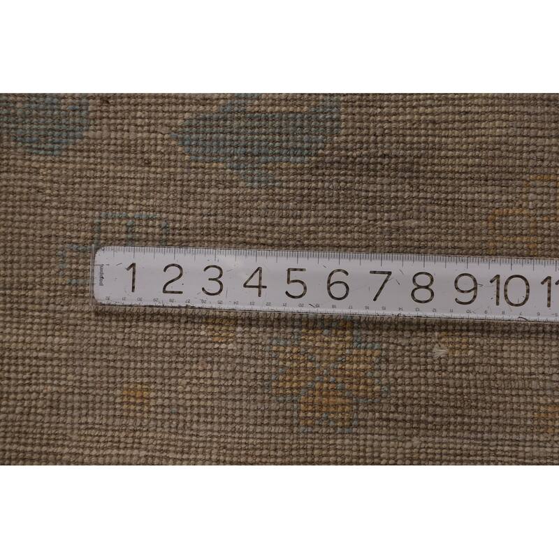 Oushak Turkish Area Rug Handmade Vegetable Dye Wool Carpet - 9'6" x 12'0"