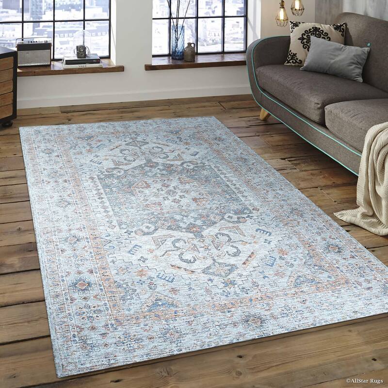 Ivory Hand-Woven Wool Oriental Design Rug by EORC | Elegant - 4' x 6'