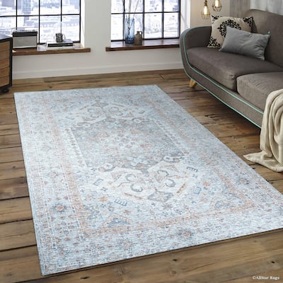 Ivory Hand-Woven Wool Oriental Design Rug by EORC | Elegant