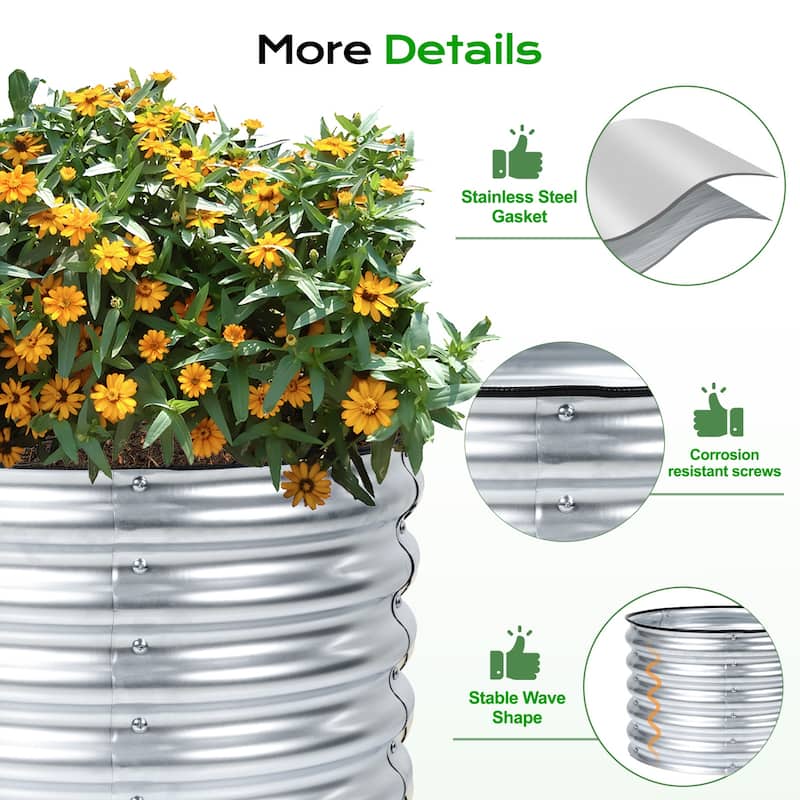 Aoodor Metal Raised Garden Bed