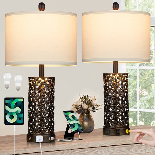 Metal touch lamp on sale