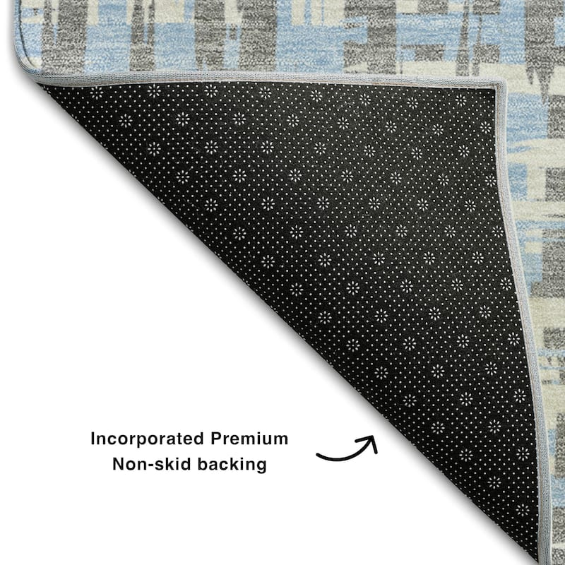 Premium Washable Super Soft Abstract Weave Mayfield Rug