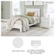 preview thumbnail 3 of 10, Signature Design by Ashley Hallityn White Panel Headboard Platform Bed