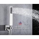 preview thumbnail 18 of 16, 12" In Wall Rainfall 3 Way Thermostatic Shower System w/ Slide Bar, 6 Jets
