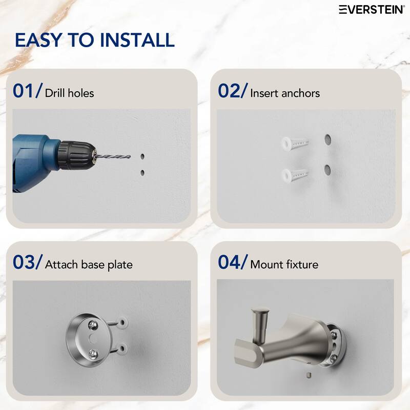 4-Piece Bathroom Hardware Set Bathroom Accessory Set