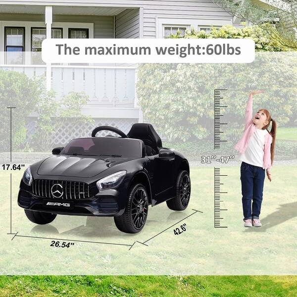 dimension image slide 1 of 7, 12V Power Battery Electric Vehicles,Licensed Mercedes-Benz with Remote Control