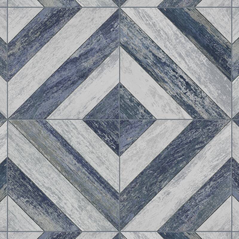 Merola Tile Cassis Sete Blue 9-3/4" x 9-3/4" Porcelain Floor and Wall Tile - Sample swatch