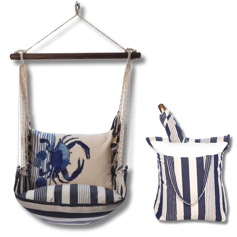 Magnolia Casual Swing Set 4 piece - Marina Stripe w/ Crab