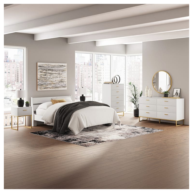 Signature Design by Ashley Socalle White/Gold Dresser