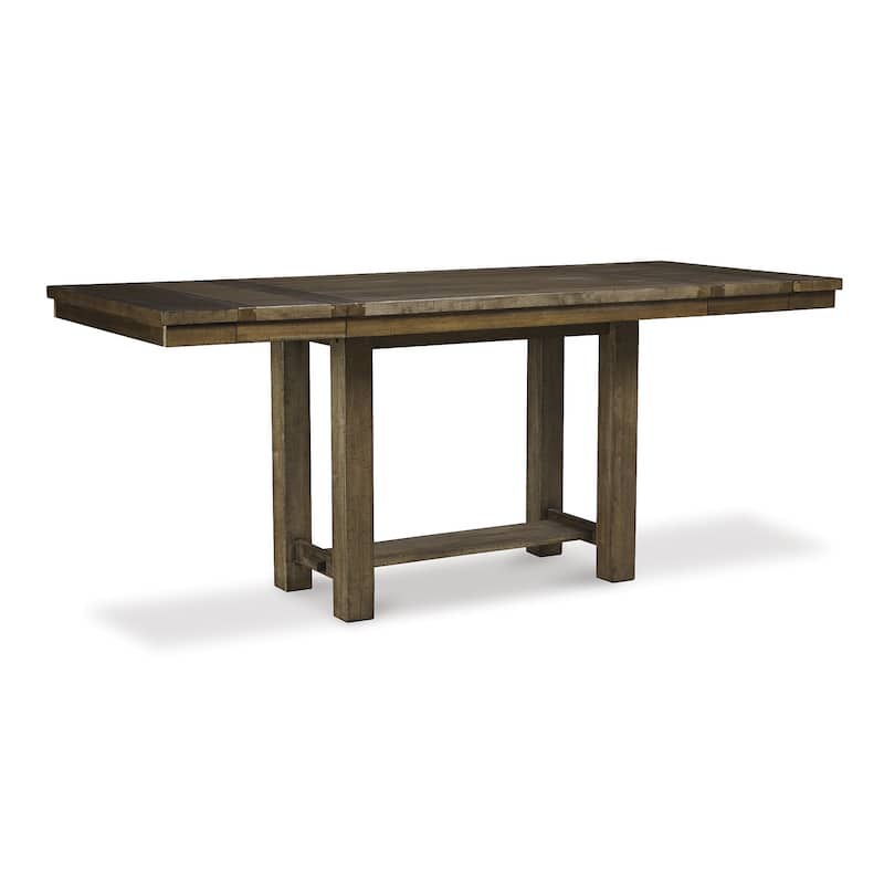 Signature Design by Ashley Moriville Grayish Brown 7-Piece Counter Height Dining Package