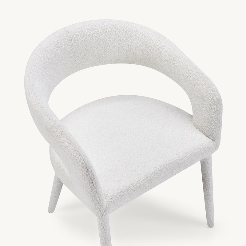 Modern Fort Boucle Upholstered Dining Chair (Set of 6)