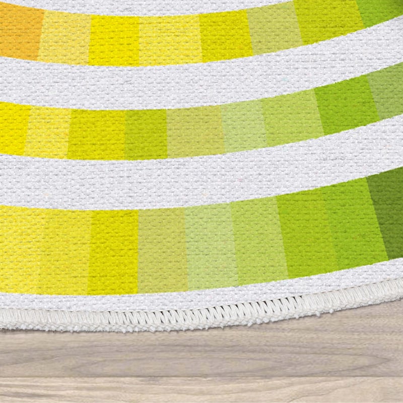 Crayola Color Wheel Multicolor Striped Area Rug By Well Woven