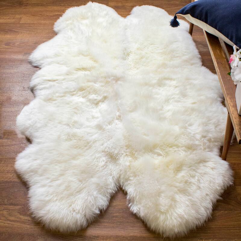 Silver Orchid Nansen Genuine Soft Australian Sheepskin Rug