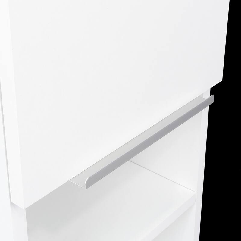 TUHOME Mila Wall-Mounted Bathroom Medicine Cabinet with Open & Closed Storage