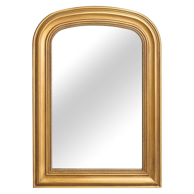 Traditional Gold Wood Wall Mirror - Antique Gold - 33.5"HX23.6W"