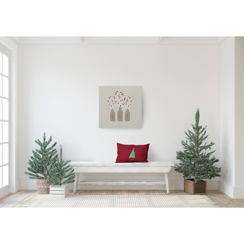 Cartoon Christmas Tree Accent Pillow