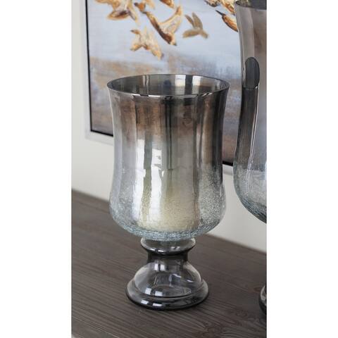 Glass Traditional Hurricane Lamp - 7 x 7 x 14