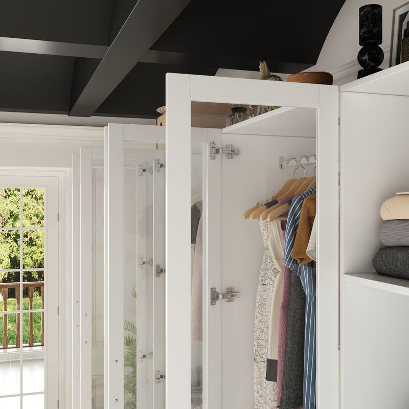 Chic Modular Closet System Wardrobe Units Armoires Home Organization