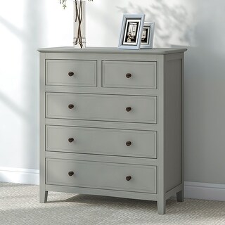 Rectangle A Resser Modern 5-Drawer Rectangle Dresser, Storage Organizer Dresser - Bed Bath ...
