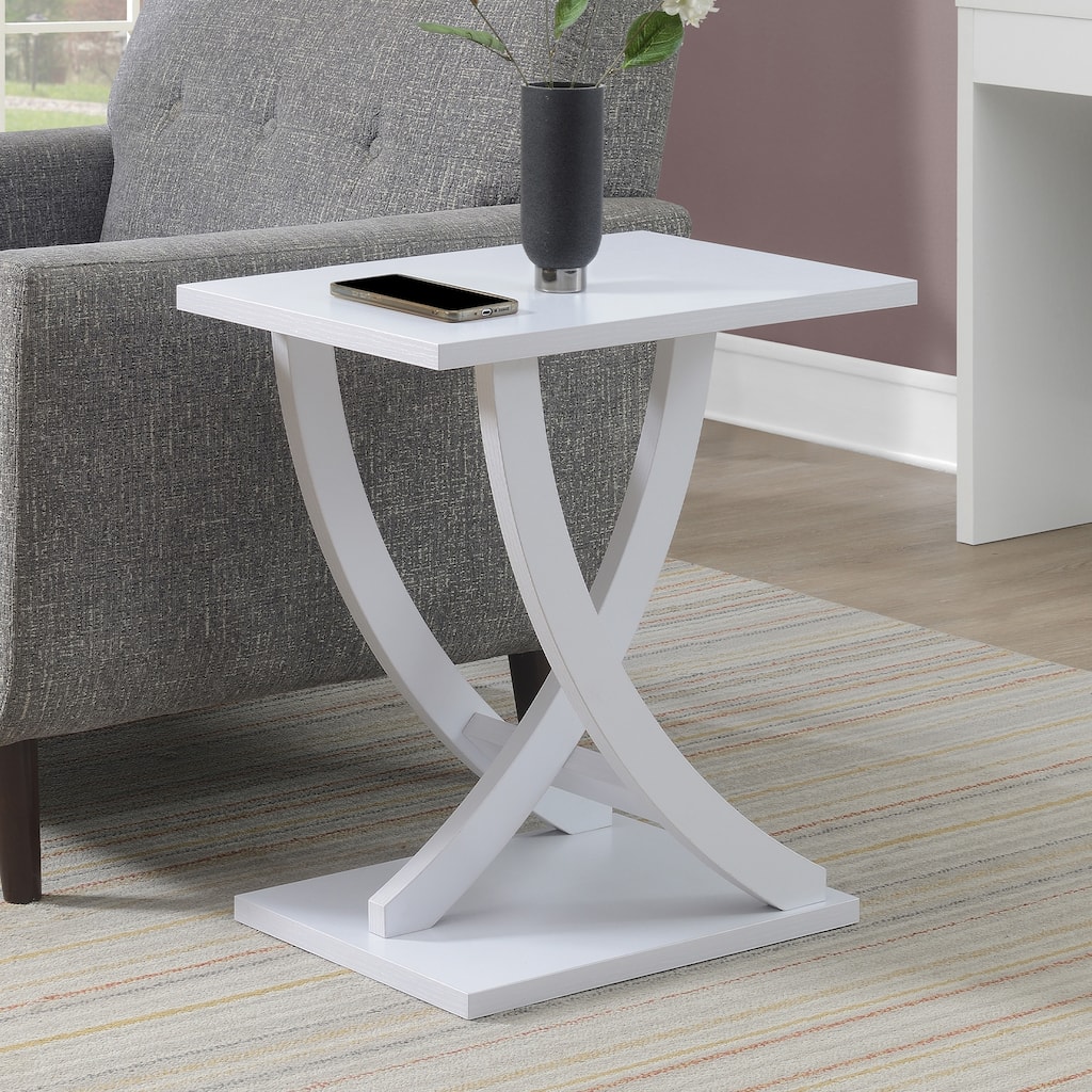 Convenience Concepts Newport Criss-Cross Chairside End Table