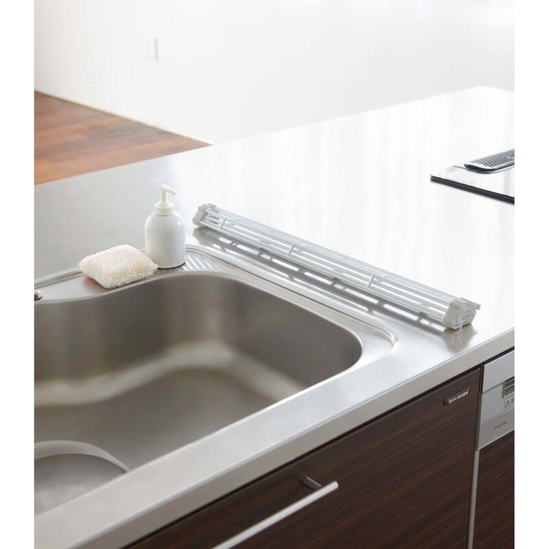 Yamazaki Home Over-the-Sink Dish Drainer, Steel, Holds 8.8 lbs