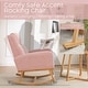 preview thumbnail 83 of 171, HOMYKA 28" Wide Rocking Chair for Nursery with Solid Wood Leg
