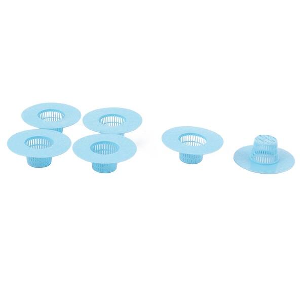 Unique BargainsBasin Plastic Drying Meshy Drainer Sink Strainer 6 PCS