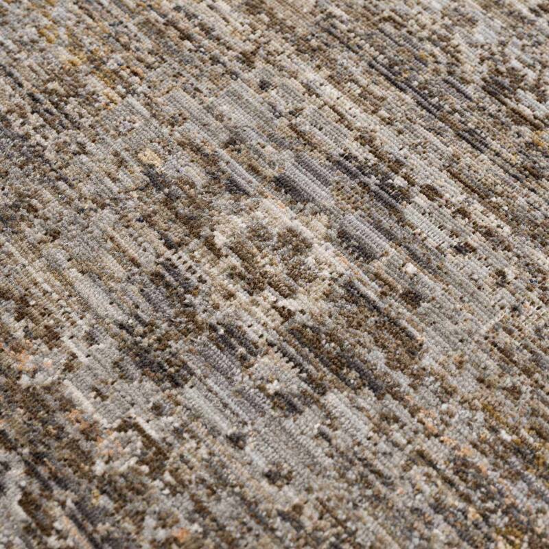 Hauteloom Yamir Hallway, Kitchen Machine Washable Patio Outdoor Runner Rug - Dark Brown, Sage Green - 2'7" x 7'3"