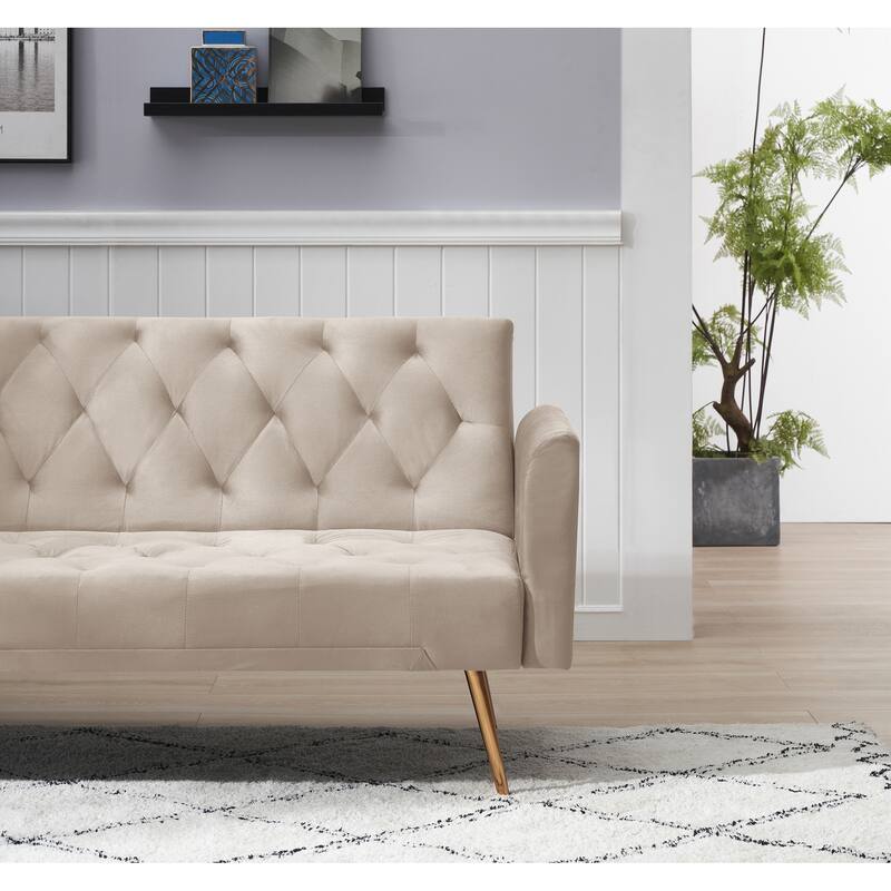 71" Convertible Double Folding Living Room Sofa Bed