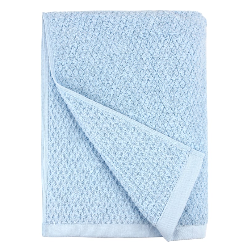 Everplush® Essential Diamond Bath Towel - 2 piece set - Aquamarine