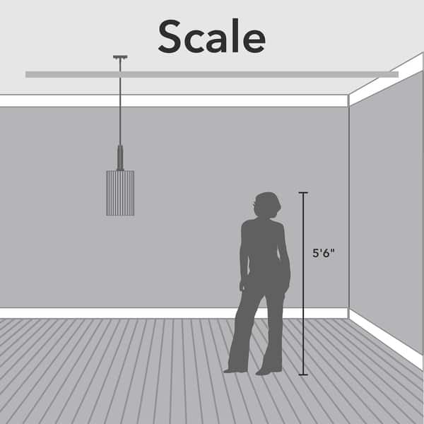 dimension image slide 3 of 8, Hunter Gatz 1-Light Pendant - Kitchen Island, Dining Room, Entry - Glam, Contemporary, Transitional