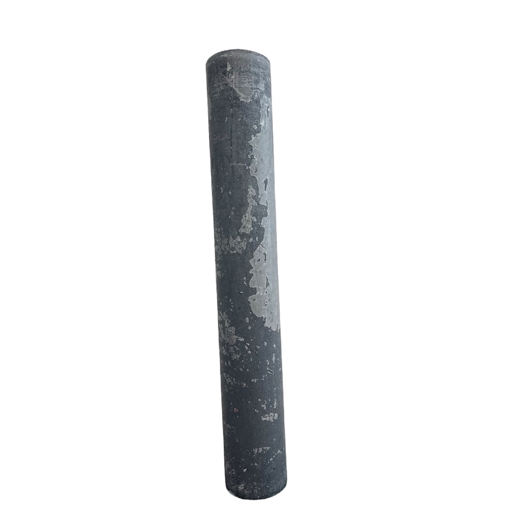Lg. Round 1-Wick Pillar Candle 4"Dia x 27.5"H Anthracite- ST - Anthracite