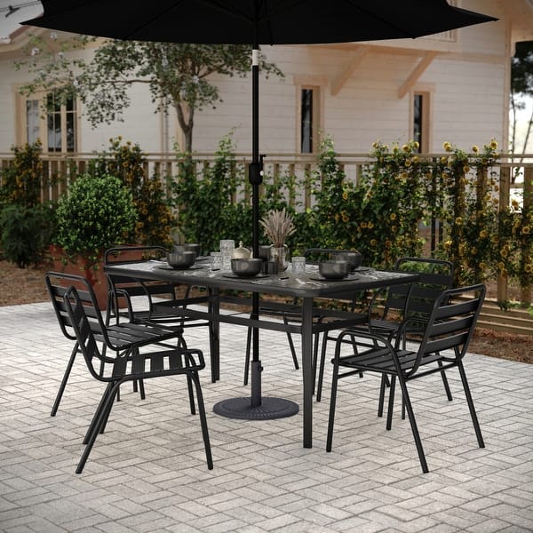 diy patio umbrella lower pole How to Make an Easy DIY Umbrella Stand Side Table