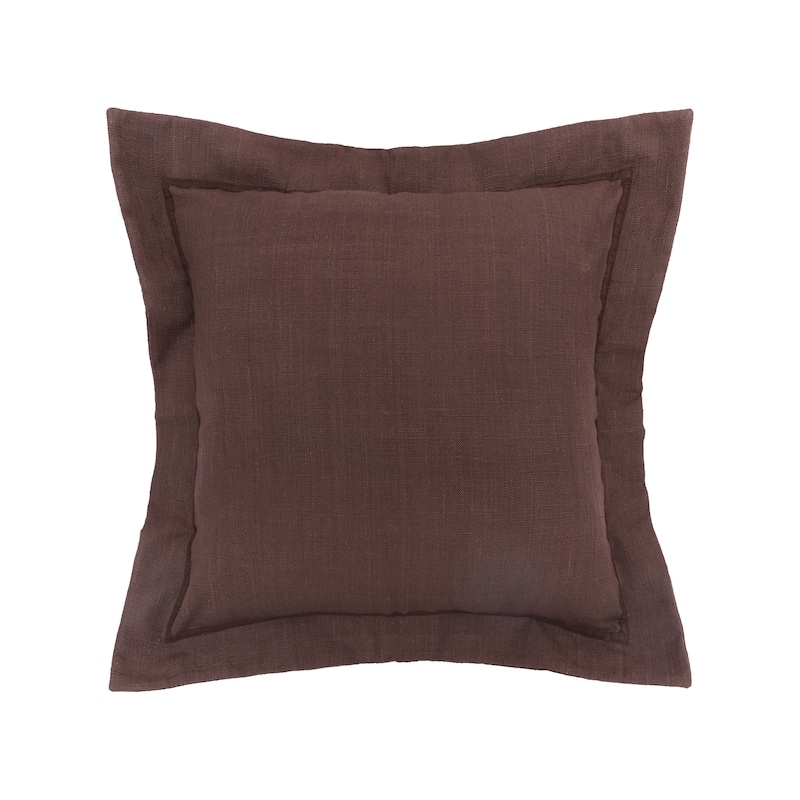 Cocoa Flange 18" x 18" Throw Pillow