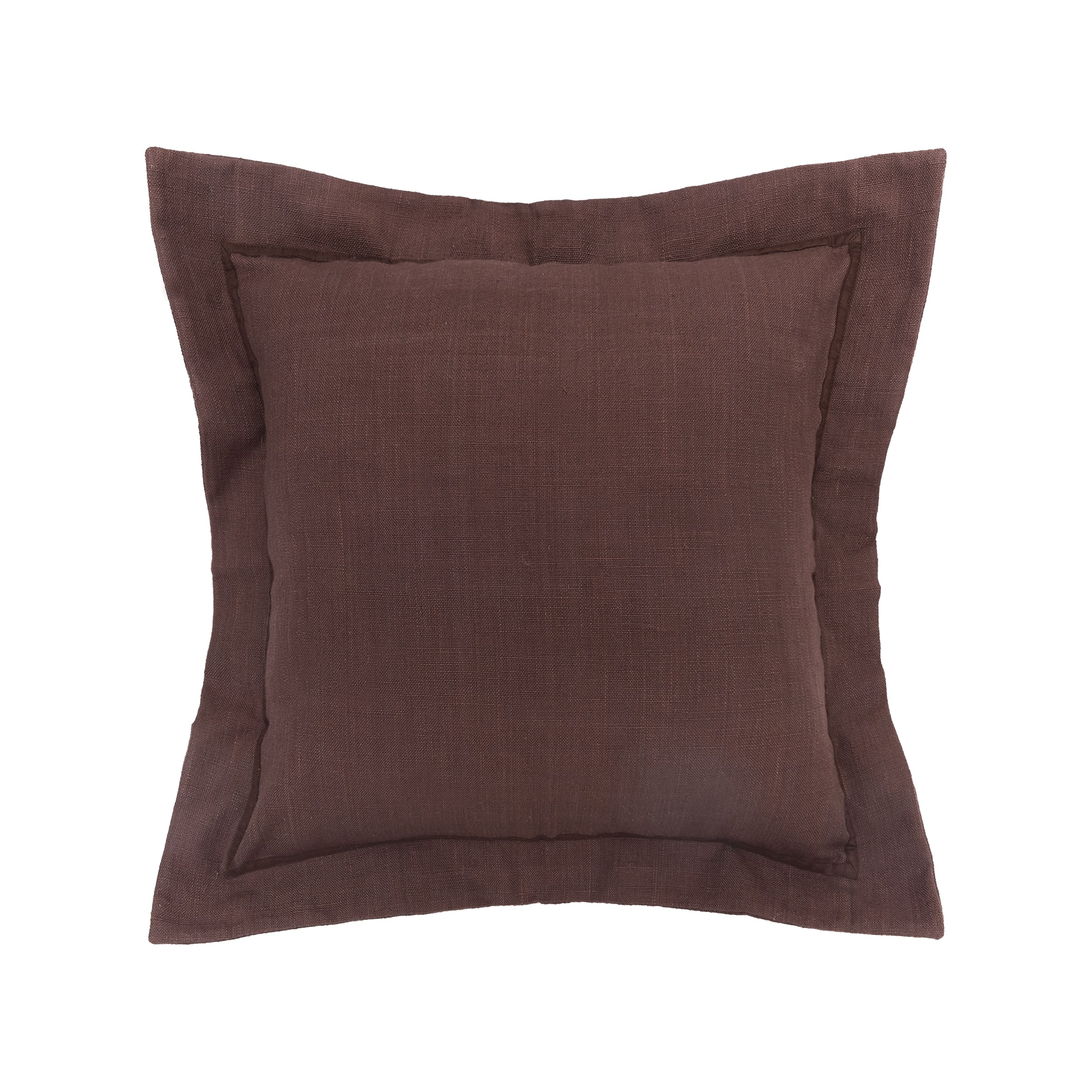 Cocoa Flange 18" x 18" Throw Pillow