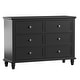 preview thumbnail 8 of 16, Preston 2-drawer Wide Dresser by iNSPIRE Q Junior Dresser-Charcoal Black Finish