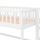 preview thumbnail 7 of 22, Twin Size Low Loft Bed with Ladder and Removable Slide, Space-Saving Design, White