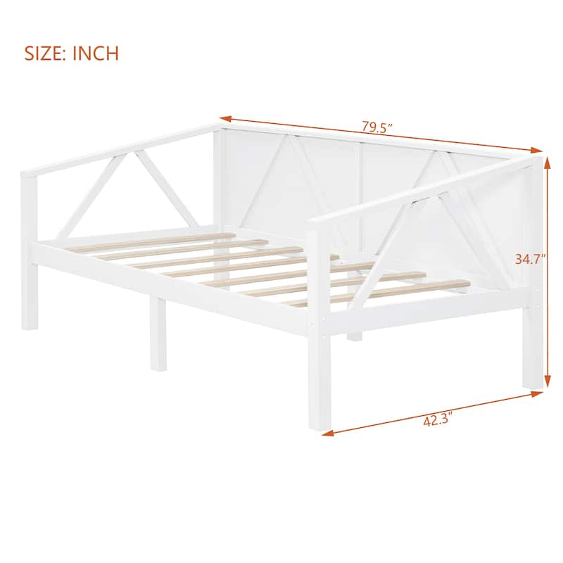 Multi-Functional Design Twin Size Daybed 79.5" X 57.1" X 34.7"(L X W X H)