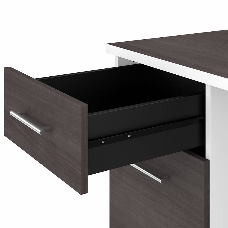 Somerset 72W Office Desk with Hutch and File Cabinet by Bush Furniture