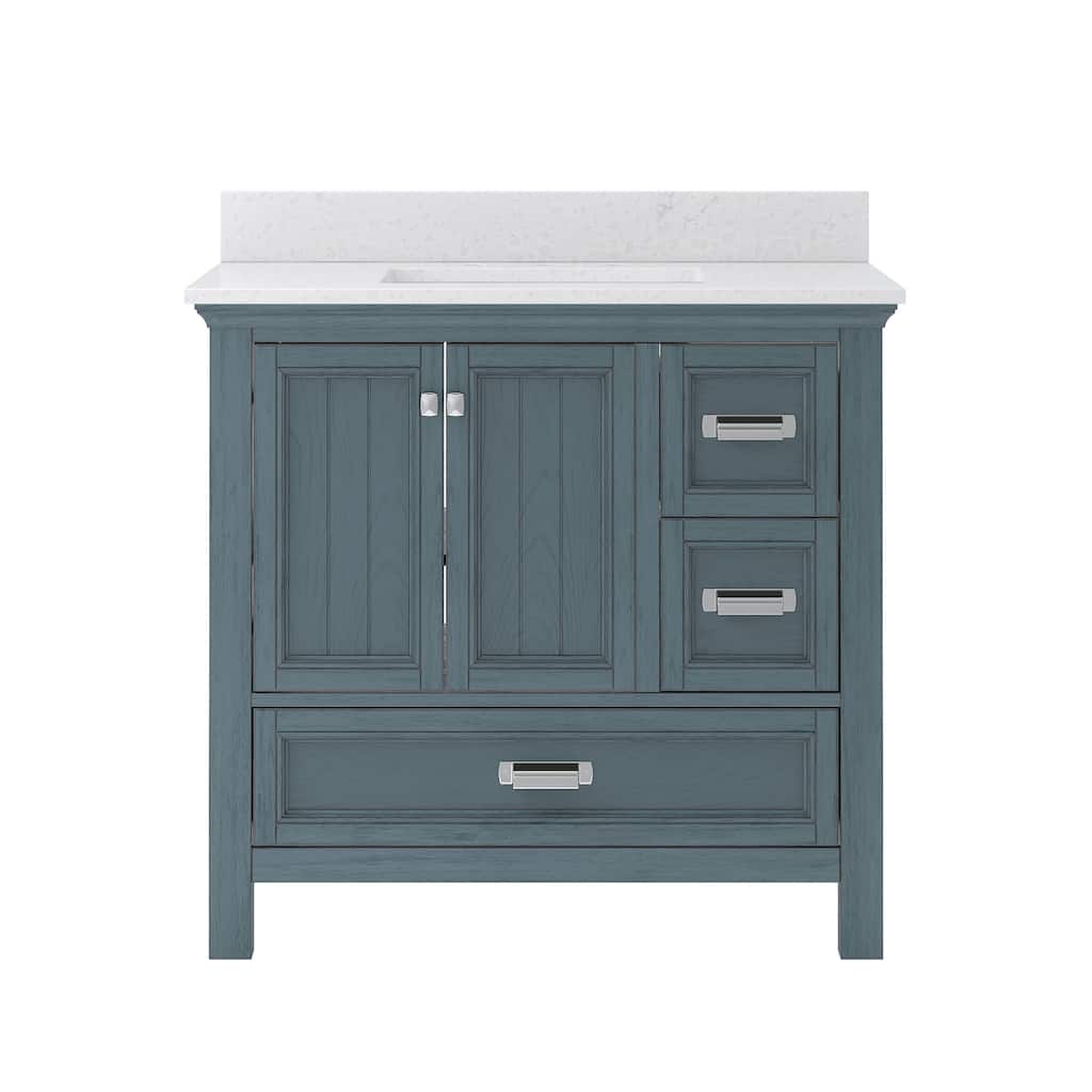 CRAFT + MAIN BAVT3722D-QCV Brantley 36" Free Standing Single Basin