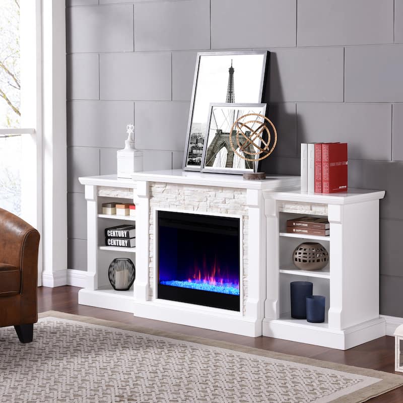 SEI Furniture 23" Color Changing Electirc Firebox w/ Remote Control