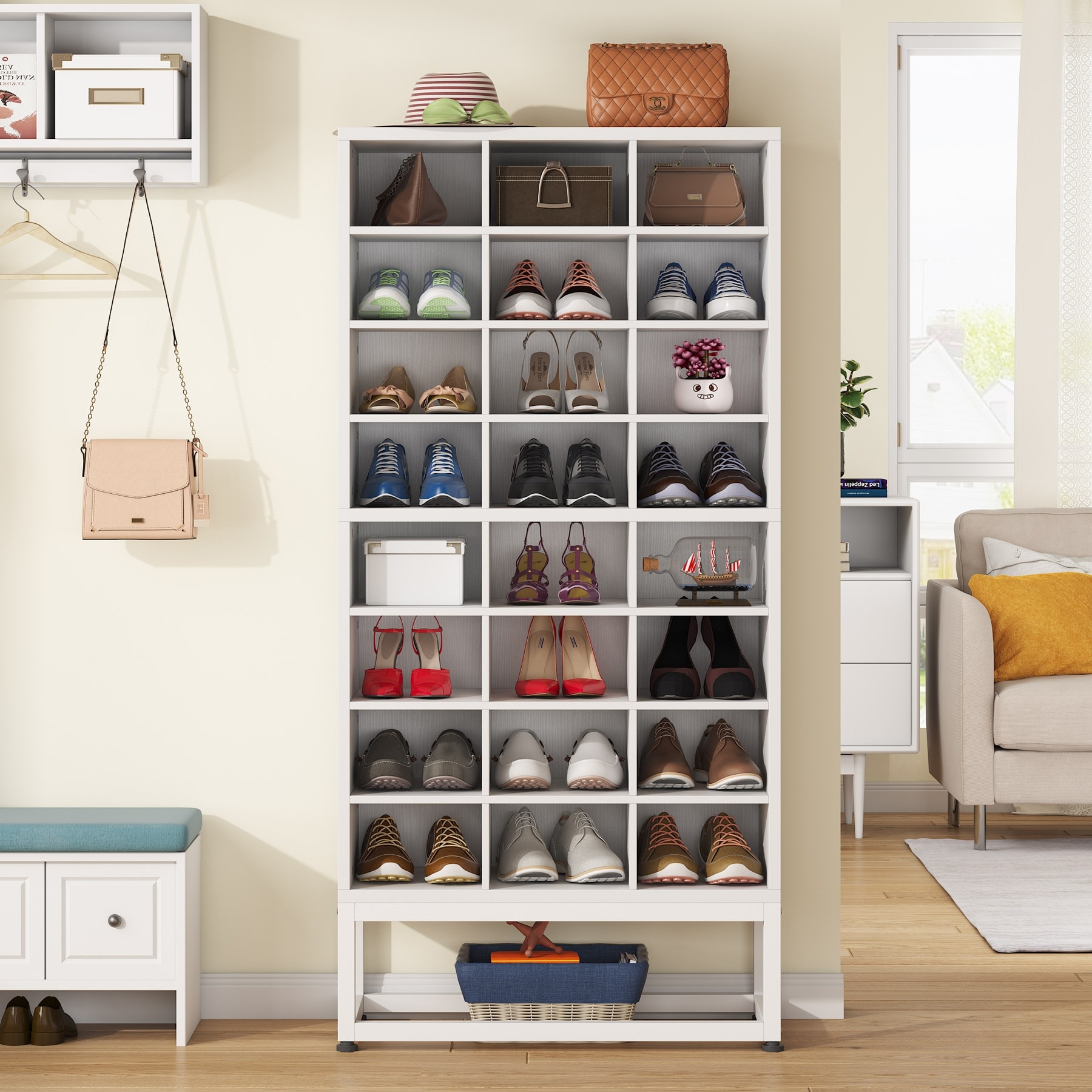 https://ak1.ostkcdn.com/images/products/is/images/direct/710b0afa2defc26436509ecc463e4269df0c597f/White-24-Pair-Shoe-Storage-Cabinet%2C-8-Tier-Feestanding-Cube-Shoe-Rack-Closet-Organizers-for-Bedroom%2C-Hallway.jpg